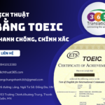 Công chứng bằng Toeic ở đâu ? Trình tự và thủ tục thế nào ?